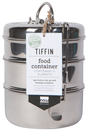 Danica Heirloom Tiffin 3-Tier Food Container, Simply Steel