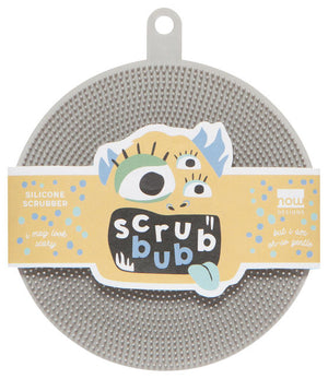 Now Designs Scrub Bub Silicone Scrubber - Fog