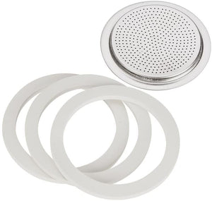 Bialetti Moka Express Replacement Seals and Filter Kit 12-Cup