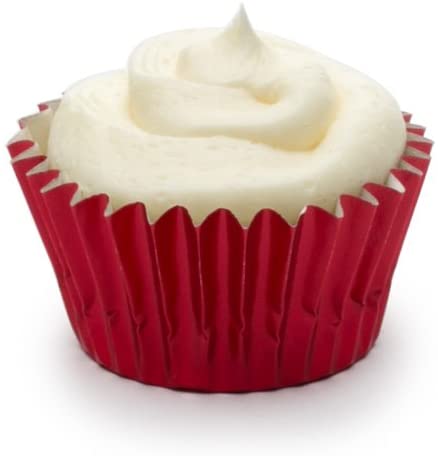 Fox Run Mini Foil Baking Cups, Red