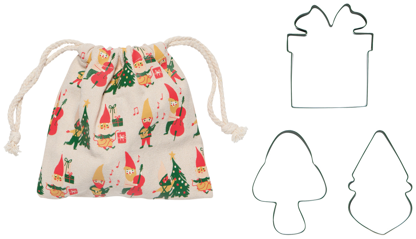 Danica Jubilee Cookie Cutter Set of 3, Gnome for the Holidays Kitchen