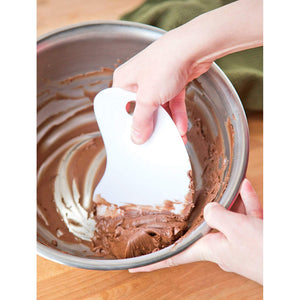 Fox Run Dough & Bowl Scraper, White