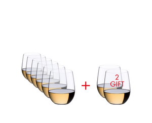 Riedel "O" Wine Tumbler Viognier/Chardonnay, VALUE PACK BUY 6 GET 8
