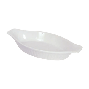 Browne Ribbed Lasagna Baker 16 oz, White