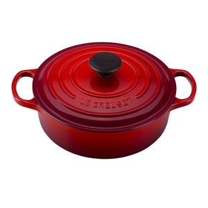 Le Creuset Shallow Round Dutch Oven 6.2L, Cerise