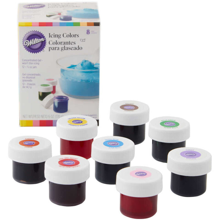 Wilton Icing Colours Set of 8