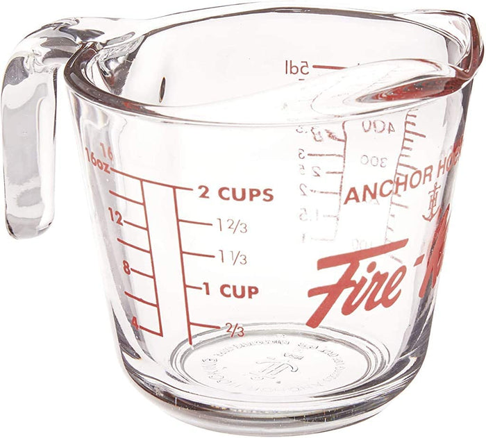 Anchor Hocking Fire King Glass Measuring Cup, 2-Cup