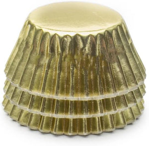 Fox Run Mini Baking Cups, Gold Foil