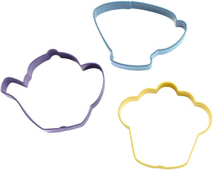 Wilton Cookie Cutters Set of 3, Tea Party