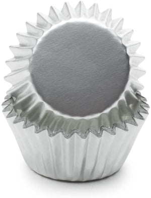 Fox Run Mini Baking Cups, Silver Foil