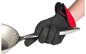 Kitchen Grips Chef's Oven Glove Small, Black & Red