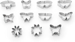 Fox Run Mini Flower & Butterfly Cookie Cutter Set