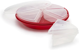 Fox Run Pie Saver & Carrier with Lid 10 Inch, Red