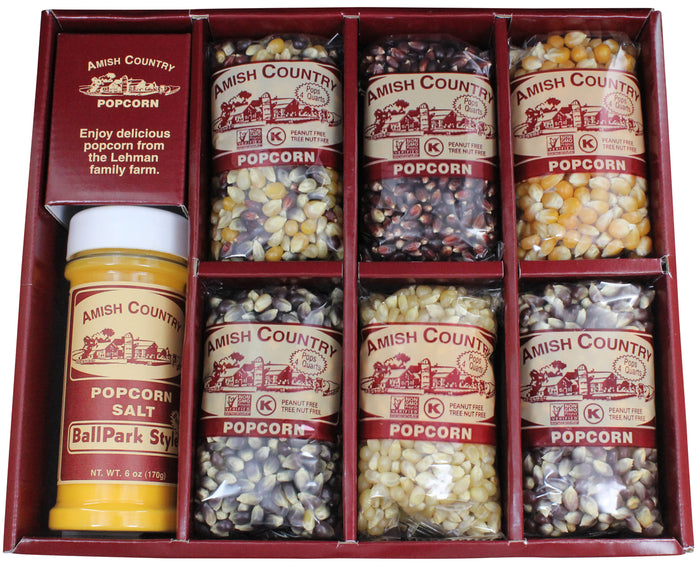Amish Country Popcorn Variety Gift Set 6 Pack