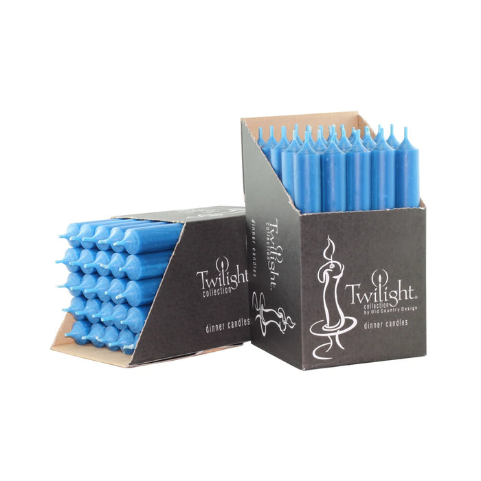 Twilight Collection Tapered Dinner Candle 10 Inch, Petrol