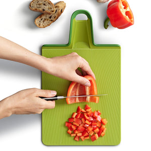 Joseph Joseph Chop2Pot™ Plus Folding Chopping Board, Small Green