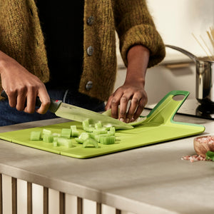 Joseph Joseph Chop2Pot™ Plus Folding Chopping Board, Small Green