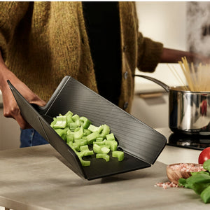 Joseph Joseph Chop2Pot™ Plus Folding Chopping Board, Small Black