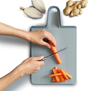 Joseph Joseph Chop2Pot™ Plus Folding Chopping Board, Small Blue