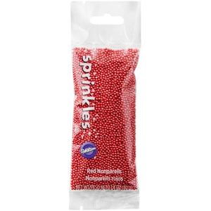 Wilton Nonpareils Sprinkles Pouch, Red