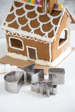 Fox Run Cookie Cutter Set, Gingerbread House Kit