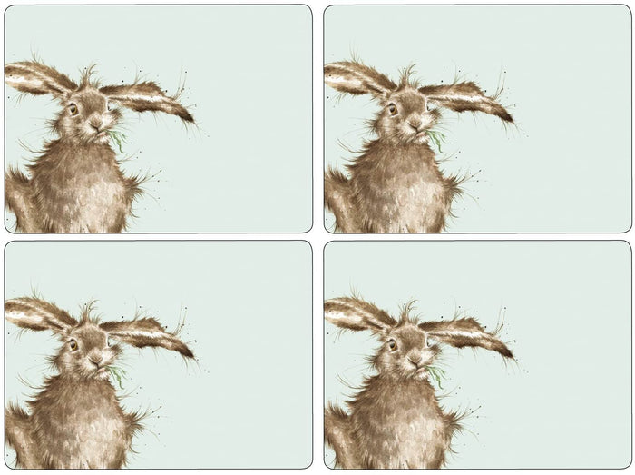 Pimpernel & Wrendale Designs Placemats Set of 4, 'Hare Brained'