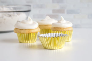 Fox Run Mini Baking Cups, Gold Foil