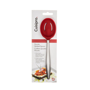 Cuisipro Silicone Piccolo Slotted Spoon, Red