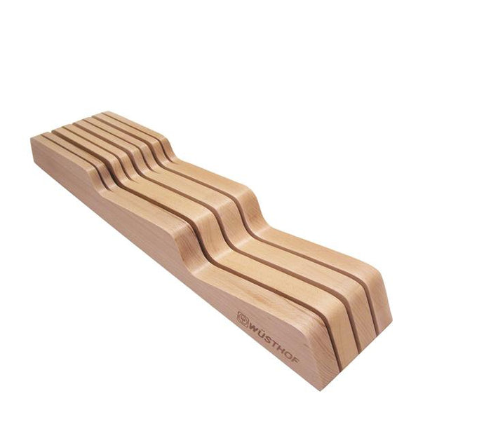 WÜSTHOF 7-Slot Natural Beechwood In-Drawer Knife Organizer
