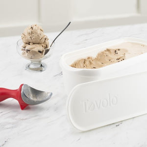 Tovolo Glide-A-Scoop Ice Cream Tub 2.5qt, White