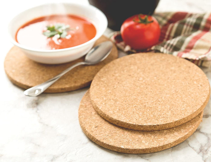 Fox Run Round Cork Trivets Set of 3