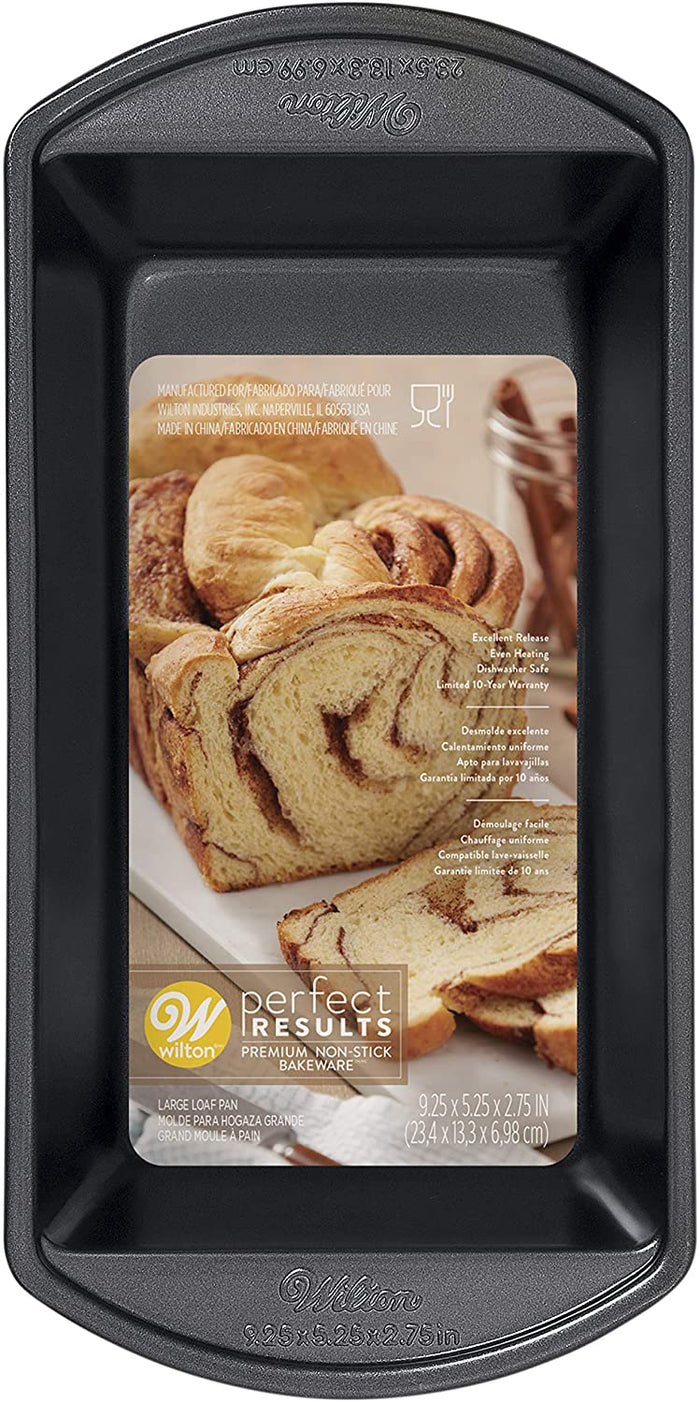 Wilton Perfect Results Large Nonstick Loaf Pan, 9.25 by 5.25-Inch,