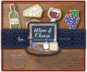 Fox Run Cookie Cutter Set, Wine & Cheese