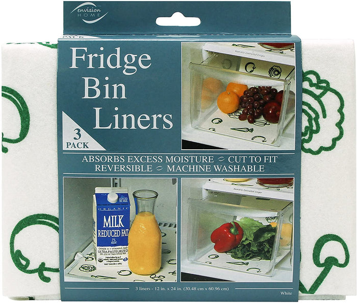 Envision Home Fridge Bin Liners Set of 3