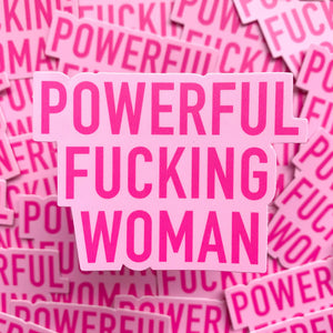 Classy Cards Vinyl Sticker, Powerful Woman