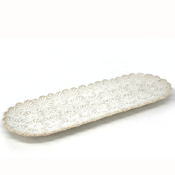 BIA BOUQUET Textured Oblong Serving Platter