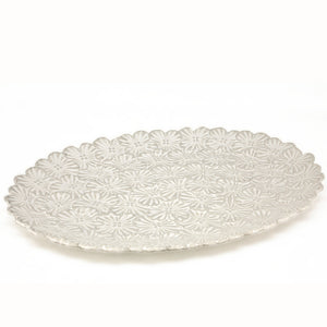 BIA BOUQUET Textured Oval Serving Platter