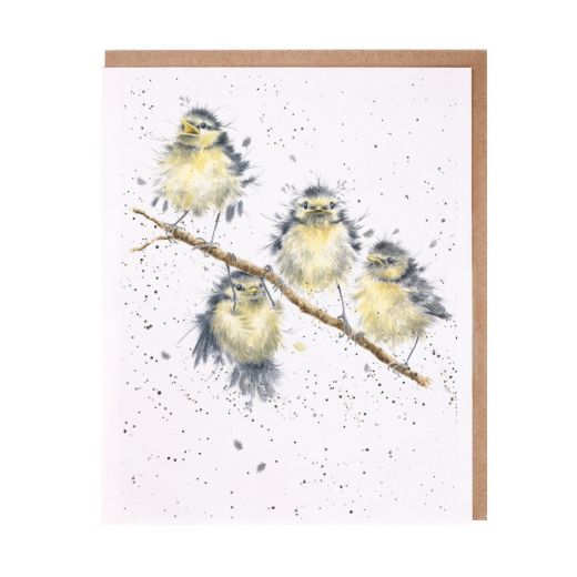 Wrendale Designs Greeting Card, Blank 'Hanging Out with Friends' Birds