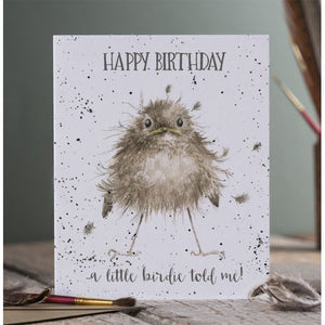 Wrendale Designs Greeting Card, Birthday 'Little Wren' Bird
