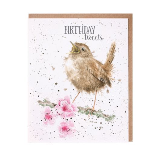 Wrendale Designs Greeting Card, Birthday 'Birthday Tweets' Bird