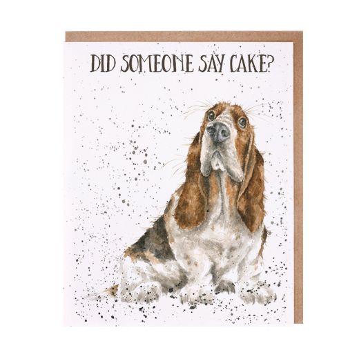 Wrendale Designs Greeting Card, Birthday 'Did Someone Say Cake?' Dog