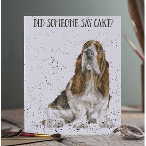 Wrendale Designs Greeting Card, Birthday 'Did Someone Say Cake?' Dog