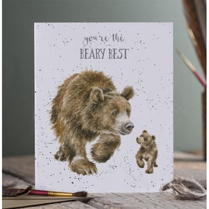 Wrendale Designs Greeting Card, 'Beary Best' Bears