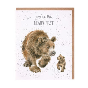 Wrendale Designs Greeting Card, 'Beary Best' Bears