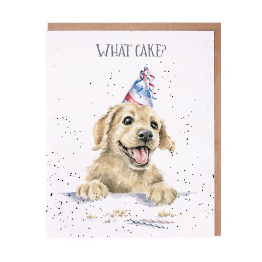 Wrendale Designs Greeting Card, Birthday 'What Cake?' Dog