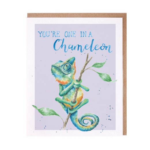 Wrendale Designs Greeting Card, Birthday 'One In A Chameleon'