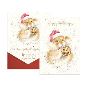 Wrendale Designs Greeting Card Set of 8, Christmas 'Christmas Cookies'