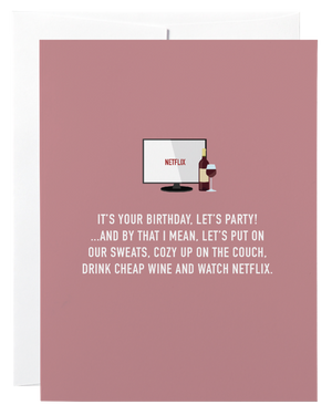 Classy Cards Greeting Card, Let's Party (Birthday)