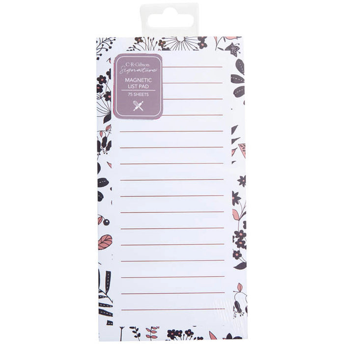 C.R. Gibson Magnetic Notepad, Night & Day Blush