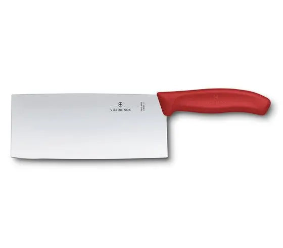 Victorinox Swiss Classic Chinese Style Chef's Knife 7-Inch, Red